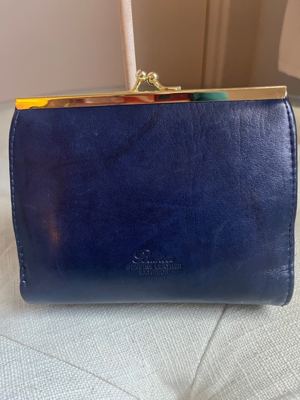 Julia Buxton Heiress Cardex Navy Blue Exterior Leather Women's Wallet - Picture 5 of 12